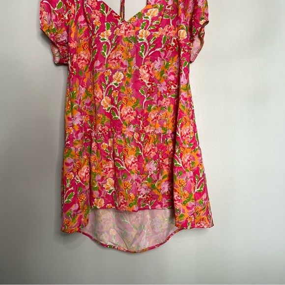 Resa floral milkmaid mini summer sundress size medium - Picture 2 of 9